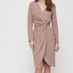 babaton knot tie dress size 6